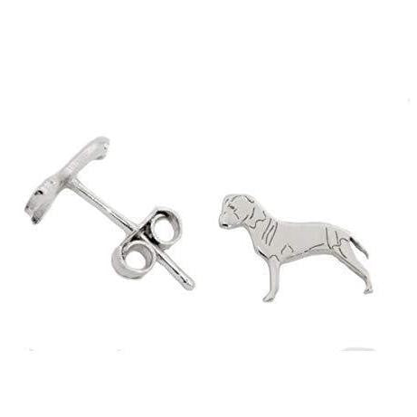 Staffordshire Bull Terrier Cani orecchini da donna in argento Sterling 925 gioielli Staffordshire Bull Terrier Cani orecchini da donna in argento Sterling 925 gioielli